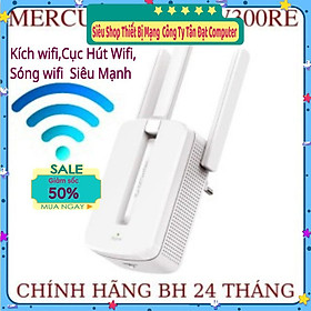 Bộ kích sóng wifi Mercusys MW300re 3 râu cực mạnh,Kich wifi,cục hút wifi