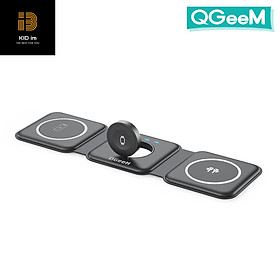 Mua Đế sạc nhanh không dây QGeeM chuẩn Qi kèm củ sạc và dây cáp  sạc 3 trong 1 cho iWatch 6  AirPods  iPhone 14/13/12 - Hàng chính hãng