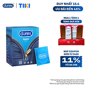 Bao cao su Durex Jeans Hộp 30 bao