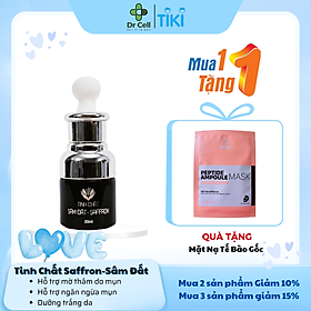 Tinh Chất Sâm Đất-Saffron DR CELL 20ml hỗ trợ cải thiện tình trạng mụn, ngăn ngừa mụn dưỡng trắng da - Hàng Chính Hãng