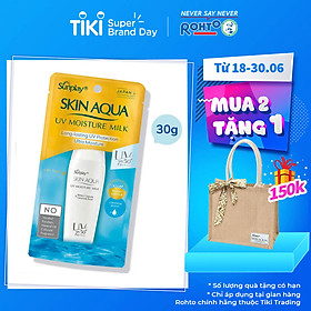 Sữa Chống Nắng Hằng Ngày Dưỡng Da Giữ Ẩm Sunplay Skin Aqua UV Moisture SPF50+ PA+++ (30g)