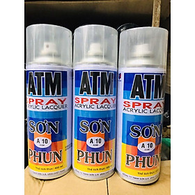 Mua Sơn xịt ATM/ TV A10 sơn bóng  không màu  phủ bề mặt