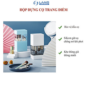 Hộp đựng cọ, bảo vệ đầu cọ trang điểm 3 trong 1 nhiều màu sắc