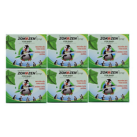 Combo 6 hộp Thực phẩm bảo vệ sức khỏe Thảo dược giảm ho cho trẻ em ZOKOZEN SYRUP FOR BABY