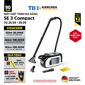 Mua (Sản xuất châu Âu) Máy giặt thảm và sofa Karcher SE 3 Compact Home - Công suất 500W - Làm sạch thảm  sofa nhanh chóng - Hàng Chính Hãng