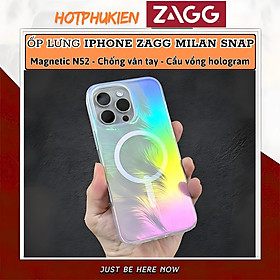 Ốp Lưng Cho iPhone 16 Pro Max / 16 Pro hiệu ZAGG Milan Snap Magnetic – Chống Sốc 4m, Vật Liệu Graphene Siêu Bền, Thiết Kế Chuyển Màu 360°, Siêu Mỏng Nhẹ - Hàng nhập khẩu - iPhone 16 Pro Max