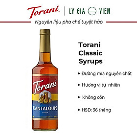 Sirô Hương Dưa Lưới Torani Classic Cantaloupe Syrub 750ml Mỹ