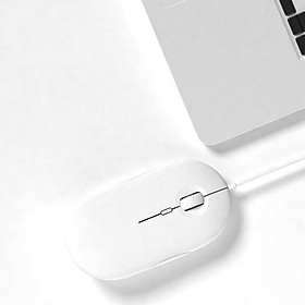 Im Lặng USB Có Dây Game Thủ Nhiều Màu Sắc Mini Chuột Cho Laptop Chuột Quang Máy Tính Công Thái Siêu Mỏng 3D Mause 1600 DPI - one