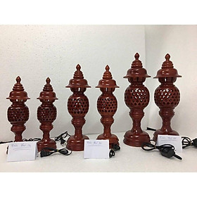 Mua đèn thờ tổ ong gỗ xà cừ