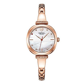 ĐỒNG HỒ TOPHILL TE057L.S3237 Đồng hồ nữ dây và vỏ thép không gỉ 316L, máy pin, kính sapphire