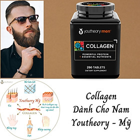 Collagen cho nam Youtheory Mỹ hỗ trợ sức khỏe tổng thể cho xương khớp, da