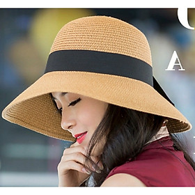 Mũ đi biển rộng vành. Nón đi biển rộng vành. Mũ rộng vành đi biển, Nón rộng vành đi biển thời trang Hàn Quốc Dona21033001