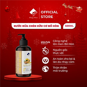 Nước Rửa Chén Hữu Cơ Bồ Hòn Và Tinh Dầu Chanh Gừng 500ml