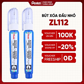 Bút xoá Pentel ZL112 nhỏ gọn tiện dụng mực nhanh khô không vón cục không độc hại
