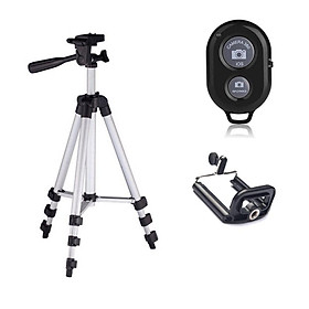 Mua Chân máy chụp hình Tripod 3110 + Remote + Đầu kẹp điện thoại