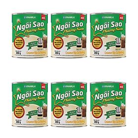 Sữa đặc Ngôi sao Phương Nam xanh lá 380g combo 6 lon