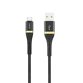 Cáp Wiwu Elite Wi-C009 Giao diện USB-C to Type-C tích hợp chip thông minh, thân dây bện nylon  - Hàng chính hãng