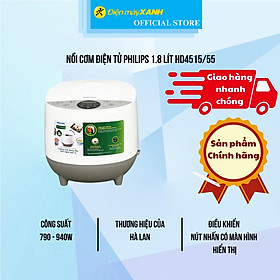 Nồi cơm điện tử Philips 1.8 lít HD4515/55 - Hàng Chính Hãng