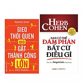 Hình ảnh Combo Bạn Có Thể Đàm Phán Bất Cứ Điều Gì (Tái Bản 2018) + Gieo Thói Quen Nhỏ, Gặt Thành Công Lớn (Tái Bản 2018) - ( Tặng kèm bookmark PD )