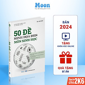 Bộ 50 đề minh họa môn Sinh học 2024 dành cho 2k6, Sách ID Moonbook luyện đề thi trắc nghiệm môn Sinh thầy Phan Khắc Nghệ
