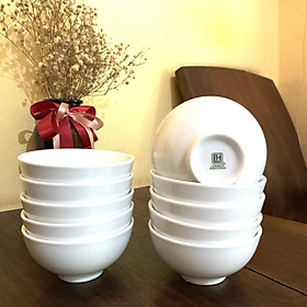 Mua Bát cơm sứ trắng mộc dày  bát con sứ - Sứ Long Hầu - LH103