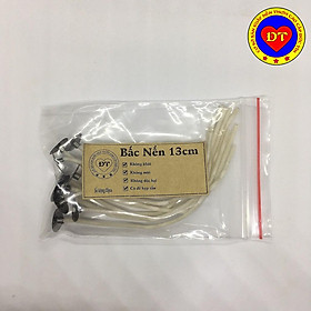 Mua 10 Tim nến có đế kẹp sẵn 100% cotton cao cấp không khói an toàn cho người sử dụng