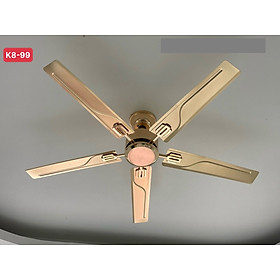 Mua Quạt Trần K6-K8 5 Cánh Thép Lõi Đồng Chạy Êm Không Đèn Động Cơ DC 6 Tốc Độ Gió Có Điều Từ Xa