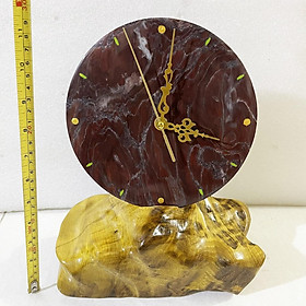 Đồng hồ phong thủy đường kính 19 cm cho mệnh Kim và Thổ, quà tặng tân gia ý nghĩa