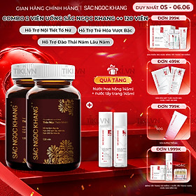 Combo 2 Hộp viên uống Sắc Ngọc Khang ++ hỗ trợ hạn chế lão hóa, sạm da, nám da; hỗ trợ tăng cường nội tiết tố nữ