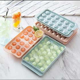 Mua Khay Làm Đá Bi Nhựa Tròn Làm Khuôn Rau Câu  Khay Đá Viên Tròn 33 Viên Hàng LOẠI TO