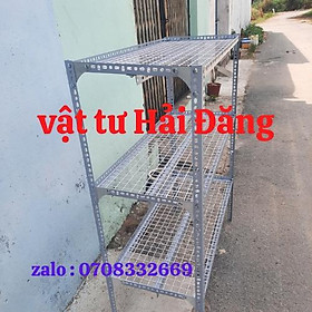 Mua kệ sắt v lỗ 3 tầng (Rộng 0 3M x Dài 0 8M - 1M - 1 2M x Cao 0 9M - 1 2M - 1 5M) vỉ lưới ô vuông kệ vỉ lưới