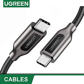 Mua Cáp USB Type-C to USB Type-C dài 1m Ugreen 50230 hỗ trợ truyền hình ảnh 4K@60Hz và sạc PD - hàng chính hãng