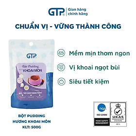Bột Pudding Gtp (1kg) hương trứng/ sô cô la/ khoai môn/ dâu/ dưa lưới/ matcha