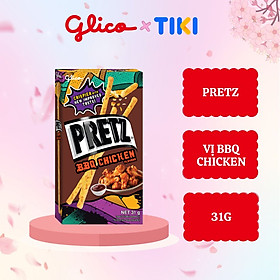 [Dùng thử] Bánh que nướng giòn vị gà nướng GLICO Pretz BBQ Chicken Flavour - 1 Hộp