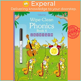 Sách - Wipe-Clean Phonics Book 4 by Mairi Mackinnon Fred Blunt (UK edition, paperback)