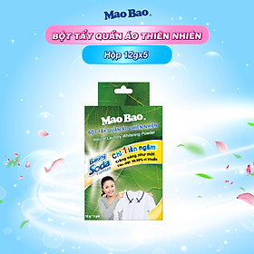 Bột Tẩy Quần Áo Thiên Nhiên Baking Soda Mao Bao (12 g x 5 gói)