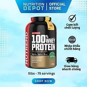 Sữa tăng cơ cho người tập gym (5lbs - 75 servings) – Nutrend 100% Whey Protein (Whey Protein Blend) - Nutrition Depot Vietnam