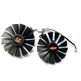 2PCS FDC10M12S9-C G-TX1070Ti Cooler Fan For ASUS T-X 1070 Ti CERBERUS ADVANCED Gaming Video Card Cooling Fans