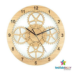 Mua Đồng Hồ Gỗ Treo Tường Đồng Hồ Trang Trí Decor Hình Bánh Răng Phong Cách Hiện Đại
