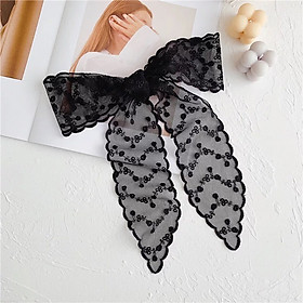 Khăn thắt nơ quấn tóc ren size 120x8cm - Mã RE01