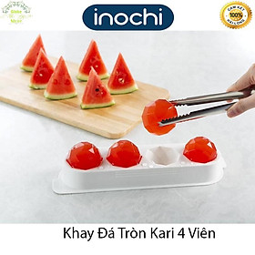 Mua Khay Đá Tròn Nhựa Cao Cấp 4 Viên To Kari INOCHI