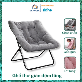 Mua Ghế Thư Giãn Đọc Sách Gấp Gọn  Sofa Lười Đệm Dày Lót Lông Decor Phòng Khách