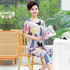 Bộ đồ mặc nhà trung niên nữ BD02 set bộ áo cộc tay quần lửng vải lanh mát lịm cho bà cho mẹ món quà vô cùng ý nghĩa