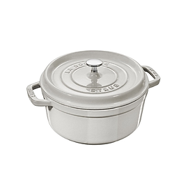Nồi Gang STAUB Tròn Màu Nấm Trắng - 20/22/24/26 cm
