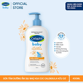 Sữa dưỡng ẩm dịu lành hằng ngày cho bé Cetaphil Baby Daily Lotion with Organic Calendula 400ml