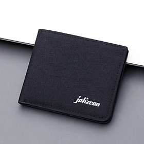 Ví Bóp Vải Canvas JOHZEON Kiểu Dáng Hàn Quốc Nhiều Ngăn Bền Bỉ Tiện Lợi DV100 - Đen