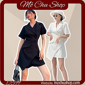 ĐẦM VEST TAY NGẮN VẠT CHÉO 12599