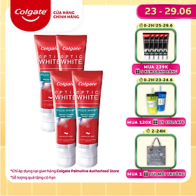 Bộ 4 Kem đánh răng Colgate Plus Shine làm trắng răng & sáng răng 100g
