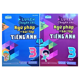 Sách Combo Luyện chuyên sâu ngữ pháp và bài tập tiếng anh 3 tập 1 + 2 (MG)