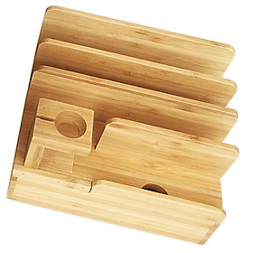 Lovoski Bamboo Charging Dock  Charger Holder for  Phones